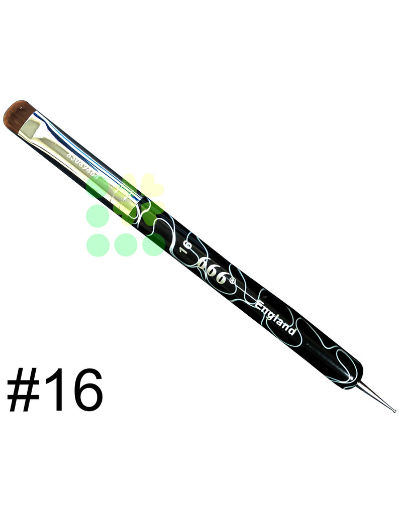 FRENCH BRUSH | 666 | MARBLE WITH DOTTING TOOL - SIZE 16