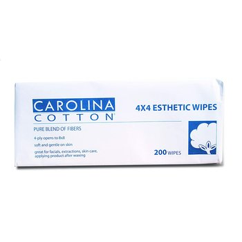 CAROLINA COTTON - 4X4 ESTHETIC WIPES - 200 WIPES