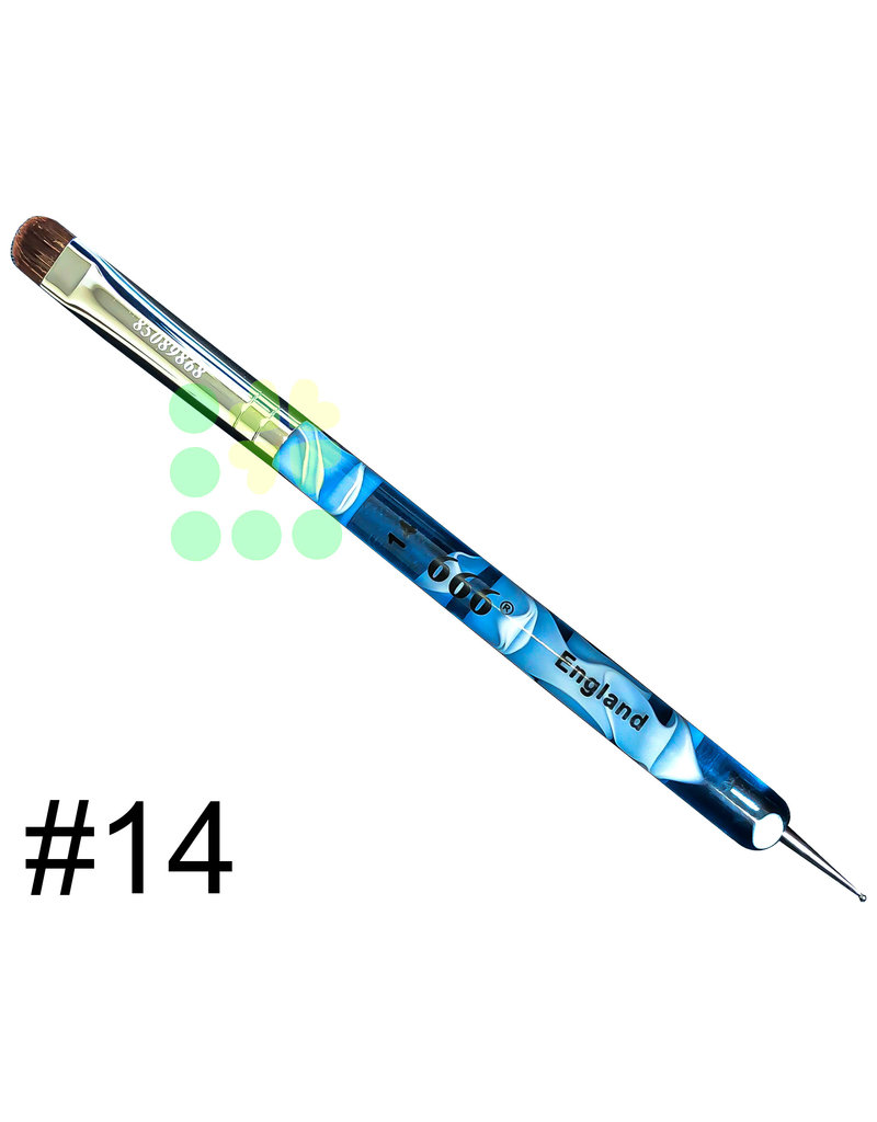 FRENCH BRUSH | 666 | MARBLE WITH DOTTING TOOL - SIZE 14