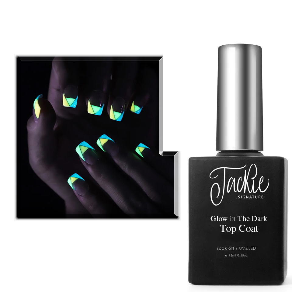 JACKIE SIGNATURE | GLOW IN THE DARK - GEL TOP COAT (0.5 oz)