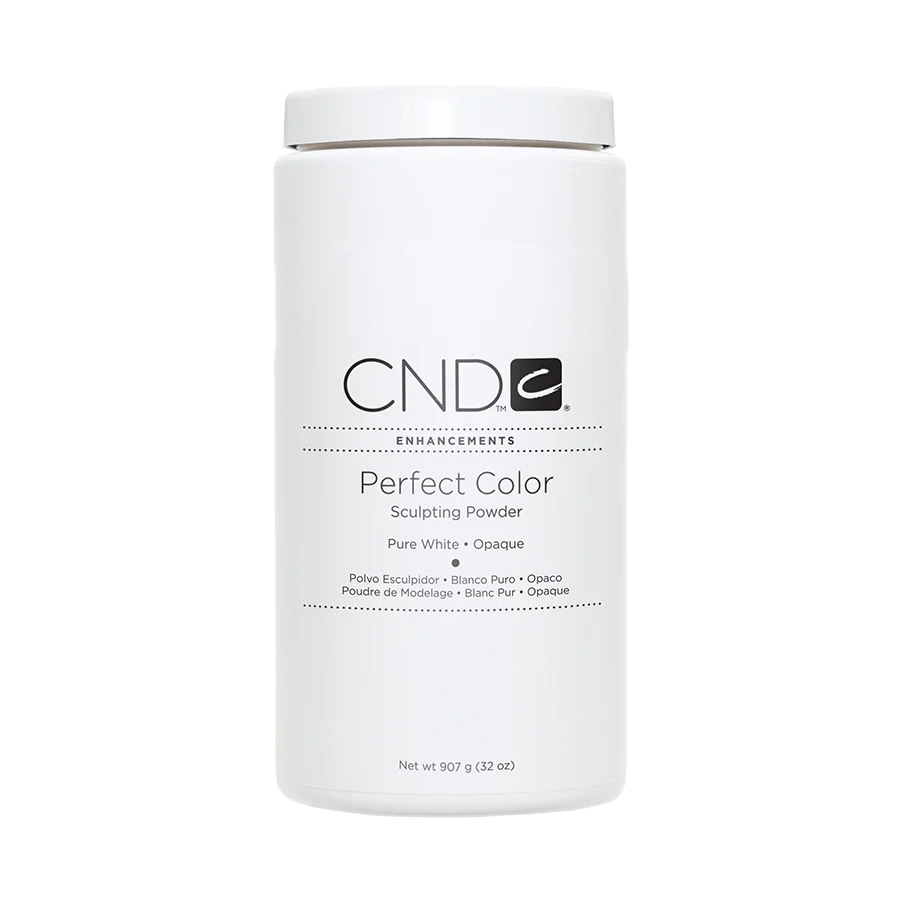 CND | PERFECT COLOR SCULPTING POWDER - PURE WHITE OPAQUE (32 OZ)
