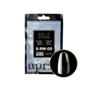 Tips Refill Bags - Apres Gel-X - Sculpted Round Medium (50pcs) - #00