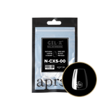 TIPS REFILL BAGS | APRES GEL-X | NATURAL COFFIN X-SHORT (50pcs)