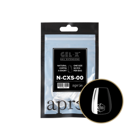 Tips Refill Bags - Apres Gel-X - Natural Coffin X-Short (50pcs) - #00