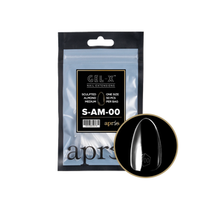 Tips Refill Bags - Apres Gel-X - Sculpted Almond MEDIUM(50pcs) - #00