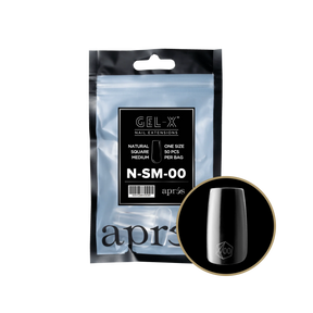 Tips Refill Bags - Apres Gel-X - Natural Square Medium (50pcs) - #00