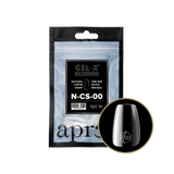 TIPS REFILL BAGS | APRES GEL-X | NATURAL COFFIN SHORT (50pcs)