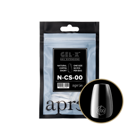 Tips Refill Bags - Apres Gel-X - Natural Coffin Short (50pcs) - #00