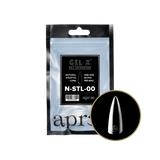 TIPS REFILL BAGS | APRES GEL-X | NATURAL STILETTO LONG (50pcs)