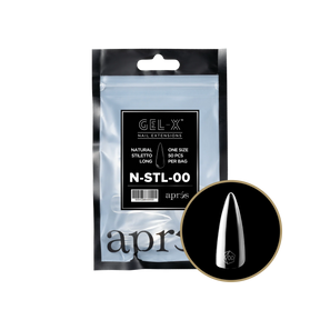 Tips Refill Bags - Apres Gel-X - Natural Stiletto Long (50pcs) - #00
