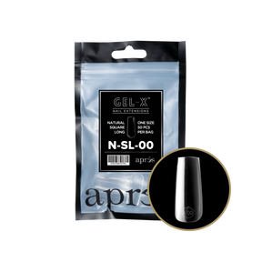 Tips Refill Bags - Apres Gel-X - Natural Square Long (50pcs) - #00