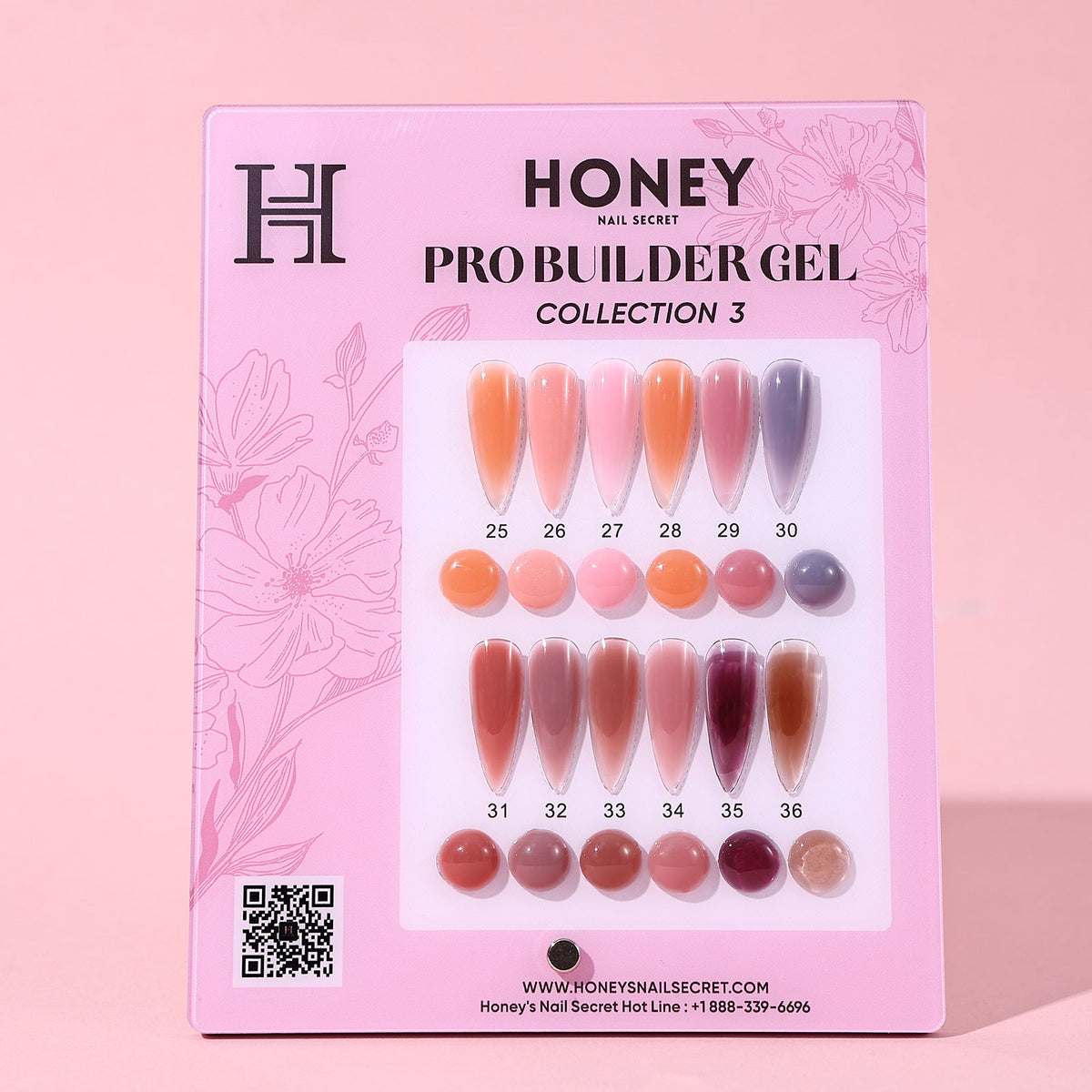 HONEY NAIL SECRET | PRO BUILDER GEL COLLECTION 3 - HEMA & TPO FREE