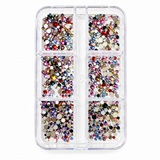 RHINESTONE | BOX OF 6 GRID (FLAT BACK)
