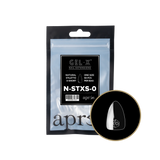 TIPS REFILL BAGS | APRES GEL-X | NATURAL STILETTO X-SHORT (50pcs)