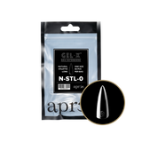 TIPS REFILL BAGS | APRES GEL-X | NATURAL STILETTO LONG (50pcs)