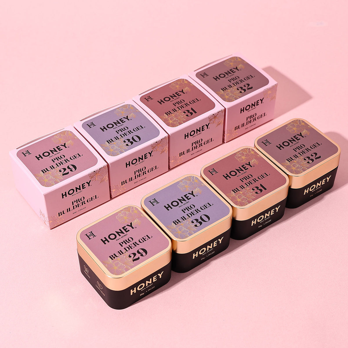 HONEY NAIL SECRET | PRO BUILDER GEL COLLECTION 3 - HEMA & TPO FREE