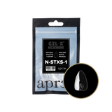 TIPS REFILL BAGS | APRES GEL-X | NATURAL STILETTO X-SHORT (50pcs)