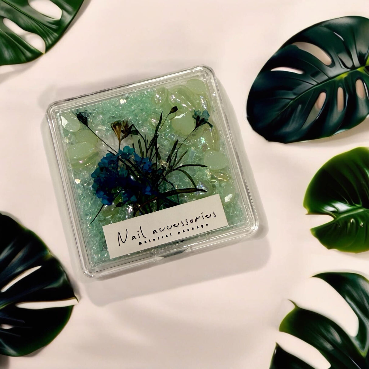NAIL ART DESIGN | FRAGMENT GRAVEL-DRY FLOWER