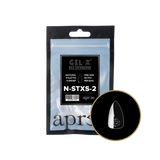 TIPS REFILL BAGS | APRES GEL-X | NATURAL STILETTO X-SHORT (50pcs)