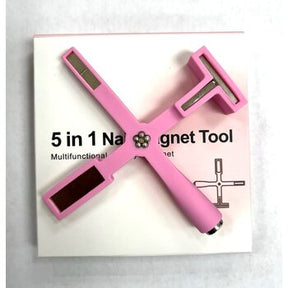 Magnet - 5 in 1 - Nail Tool - Pink