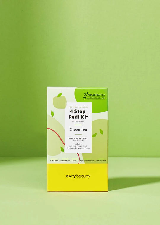 AVRY 4 STEP PEDI KIT - GREEN TEA