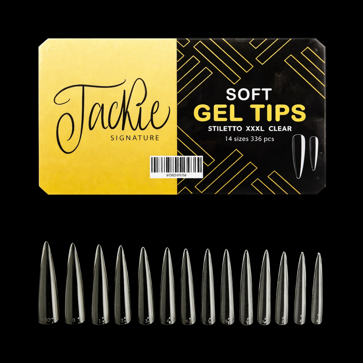 JACKIE SIGNATURE | SOFT GEL TIPS CLEAR | NATURAL