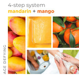 BCL SPA | MANDARIN AND MANGO BRIGHTENING SPA SET – 4-STEP SPA KIT - 16 OZ