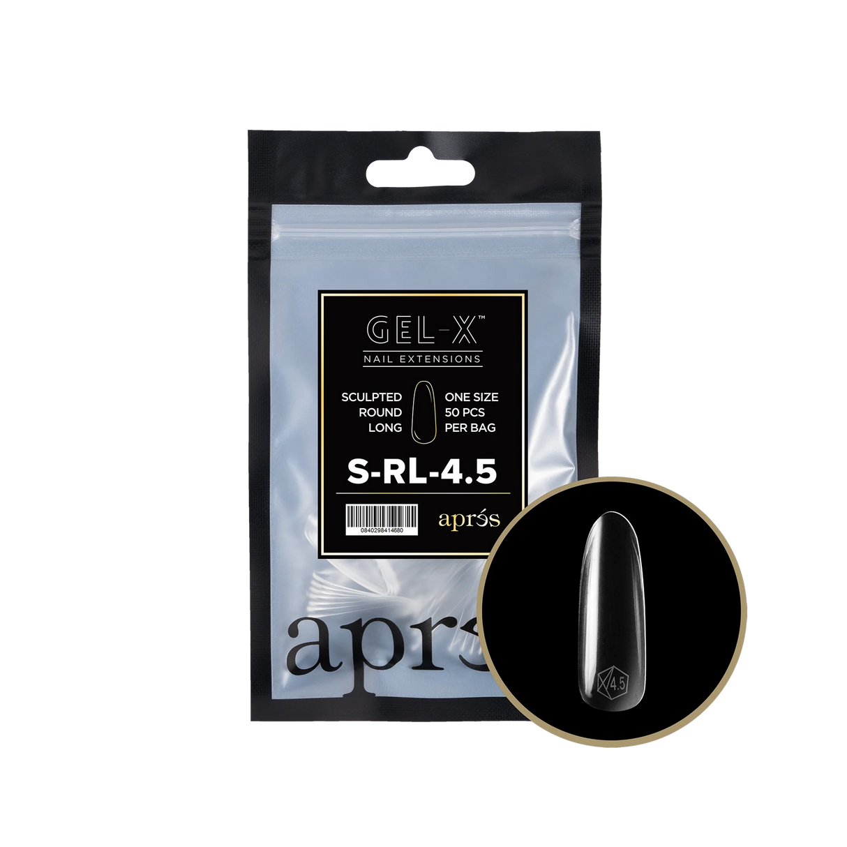 TIPS REFILL BAGS | APRES GEL-X | SCULPTED ROUND LONG (50pcs)