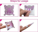 NAIL FORM EXTENSION STICKER   | BUTTERFLY SHAPE / FORM ACRYLIC TIPS FOR NAIL