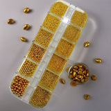 PLASTIC NAIL BEAD | 12 GRID