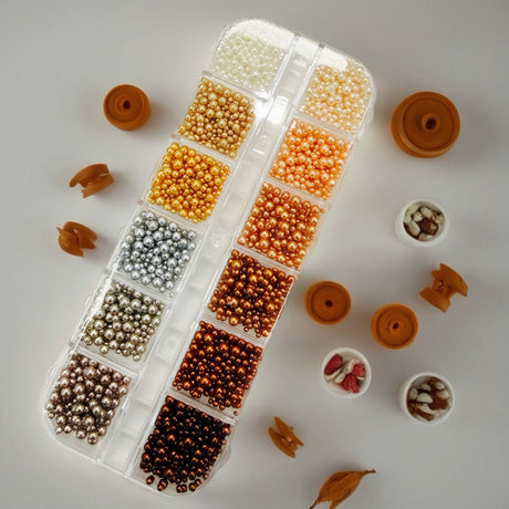 PLASTIC NAIL BEAD | 12 GRID