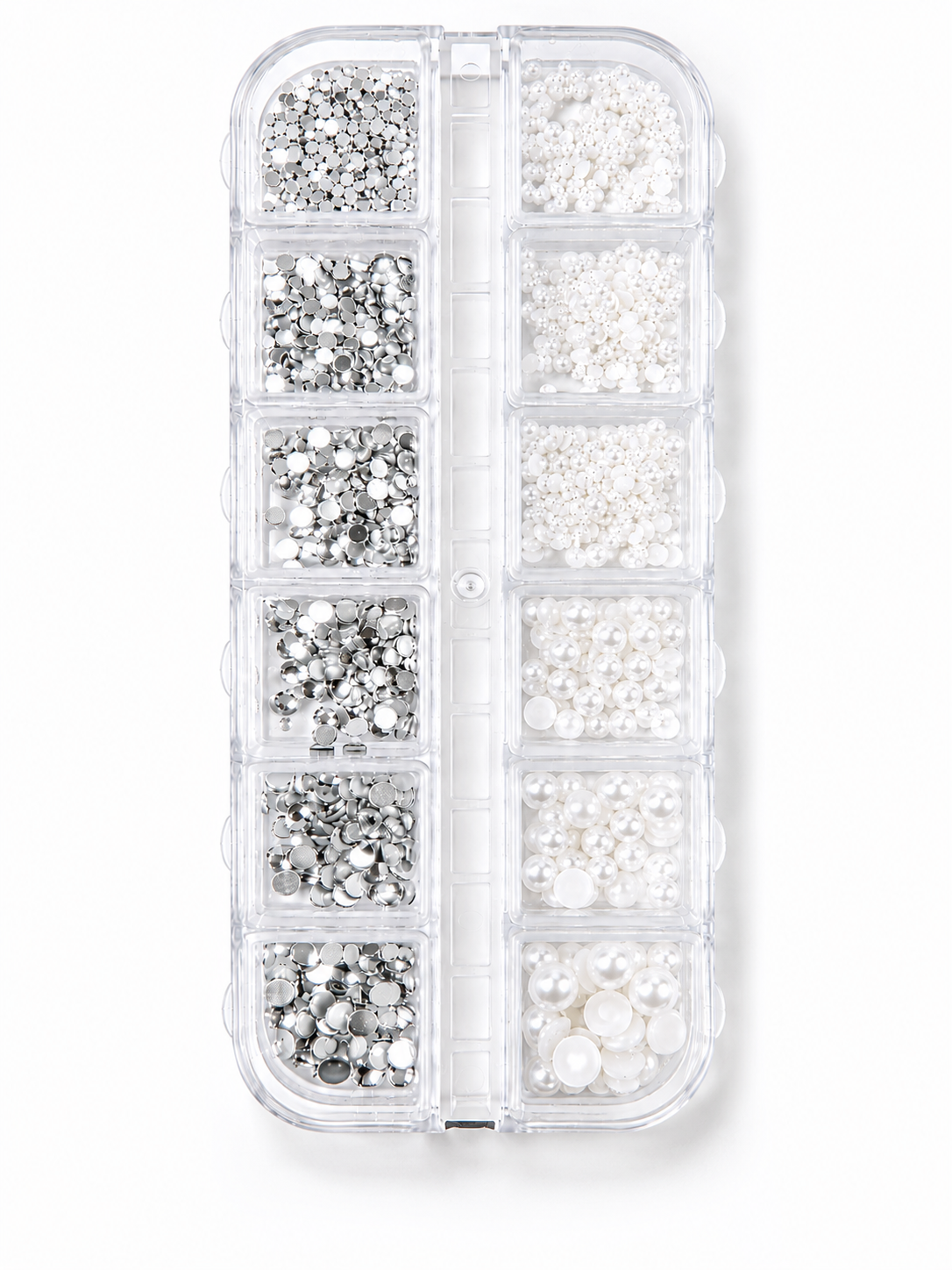 NAIL ART DESIGN | Pearl Bead + Rhinestone