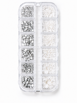 NAIL ART DESIGN | Pearl Bead + Rhinestone