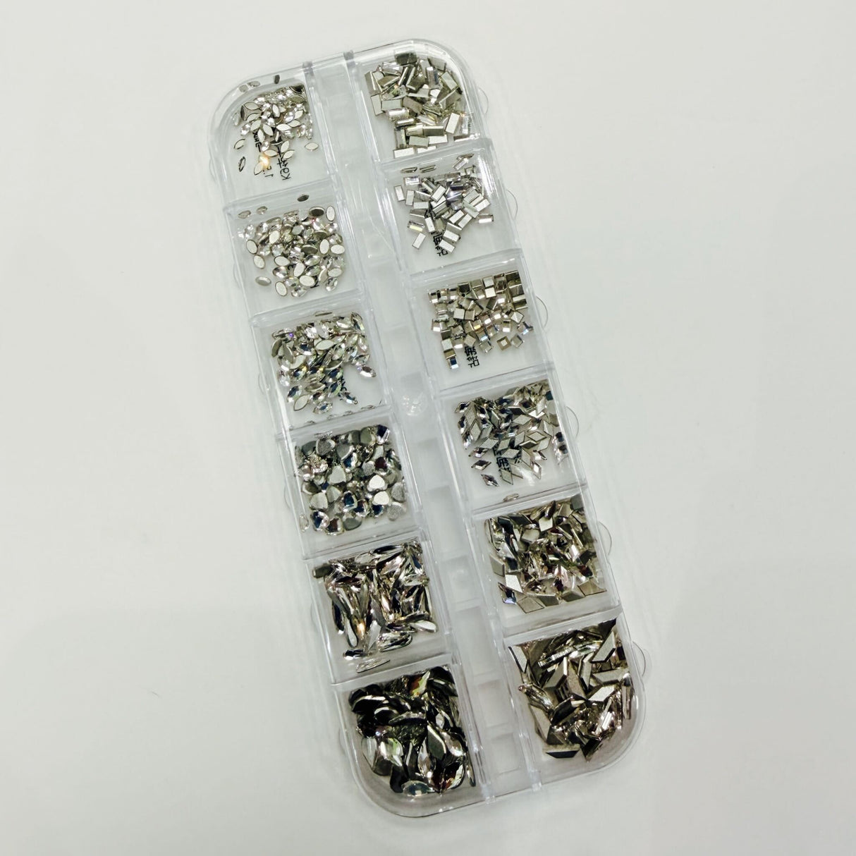 RHINESTONE | 12 MULTIPLE SHAPES - CLEAR