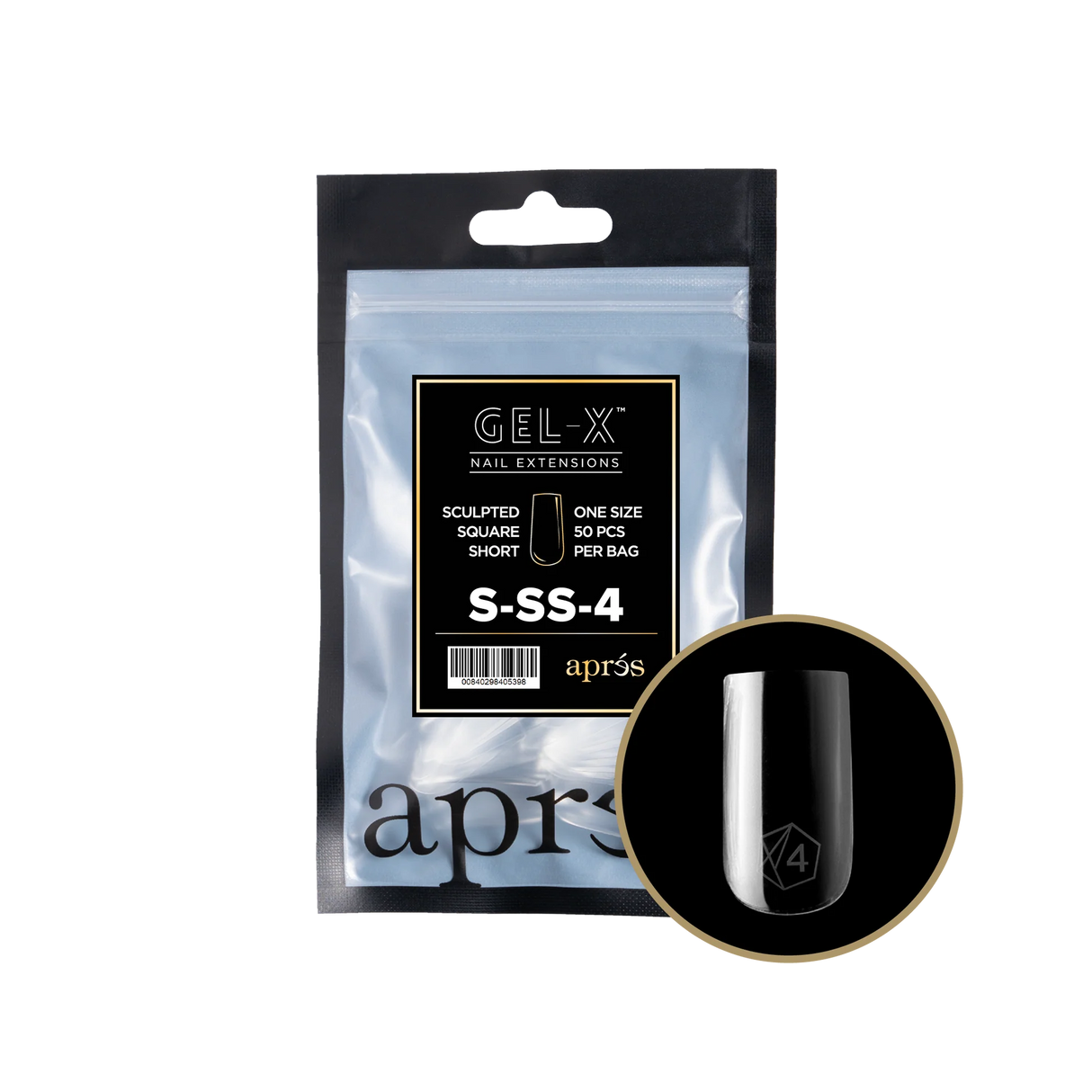 TIPS REFILL BAGS | APRES GEL-X | SCULPTED SQUARE SHORT (50pcs)