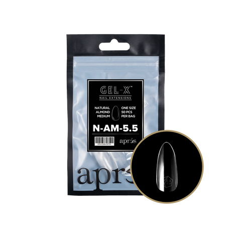 TIPS BAG  REFILL | APRES GEL-X | NATURAL ALMOND MEDIUM (50pcs)