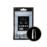 TIPS REFILL BAGS | APRES GEL-X | NATURAL COFFIN MEDIUM (50pcs)