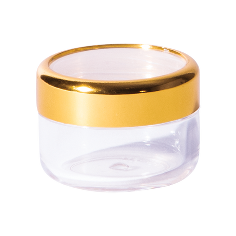 BM FSC396 - Empty Jar - Gold/Clear Lid - 0.20 oz