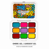 Mocmaki NAIL ART DESIGN | OMBRE GEL NAIL - GRADIANT PAINTING GEL