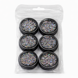 CHROME FLAKE DESIGN - 6 JARS