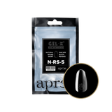 TIPS REFILL BAGS | APRES GEL-X | NATURAL ROUND SHORT (50pcs)