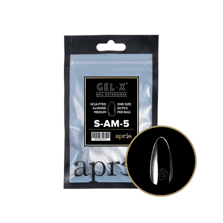 TIPS REFILL BAGS | APRES GEL-X | SCULPTED ALMOND MEDIUM(50pcs)