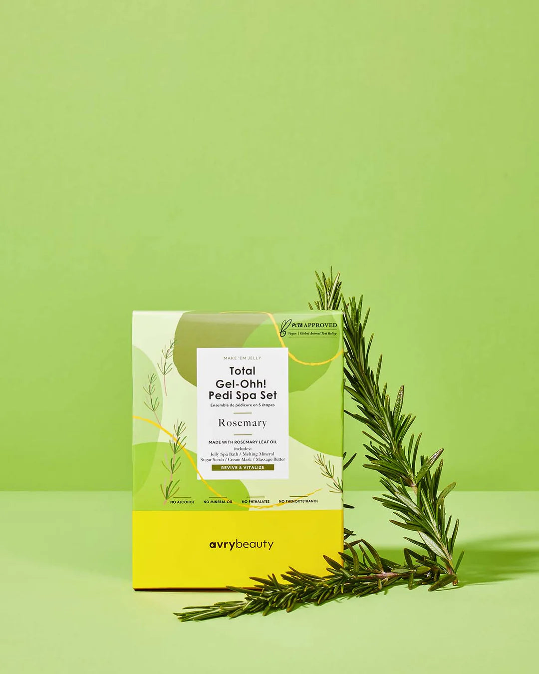 AVRY 5 STEP PEDI KIT - ROSEMARY