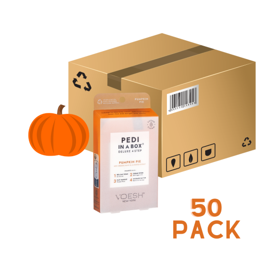 VOESH | PEDI IN A BOX | 4 STEP - PUMPKIN SPICE