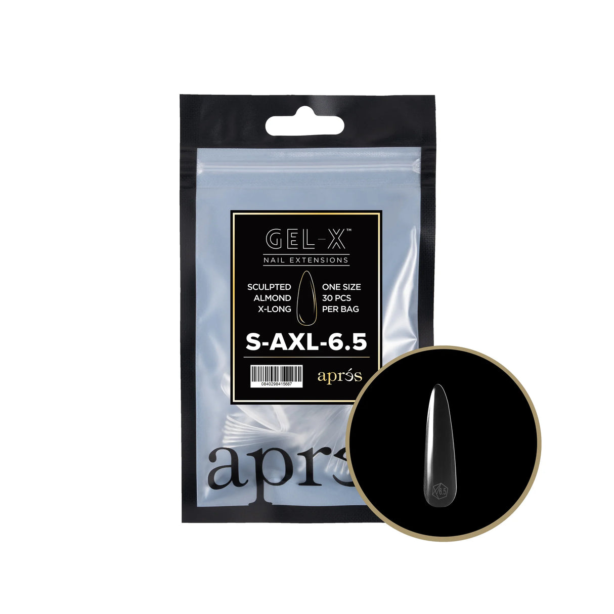 TIPS REFILL BAGS | APRES GEL-X | SCULPTED ALMOND X-LONG (30pcs)