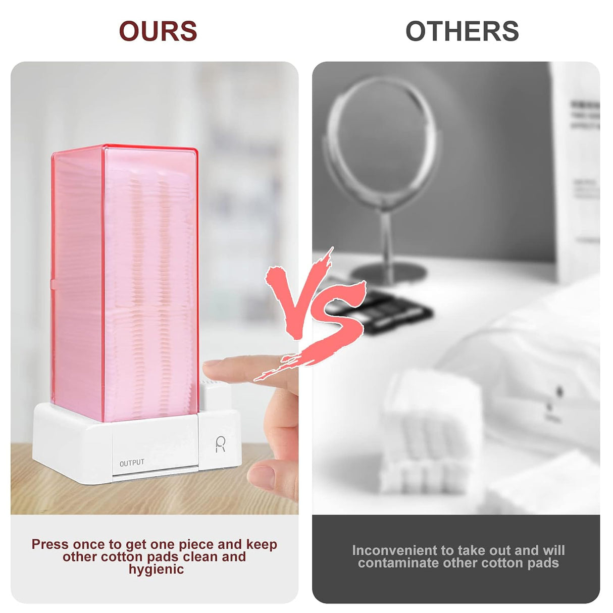DISPENSER STORAGE | SPRESS OUT COTTON PAD HOLDER