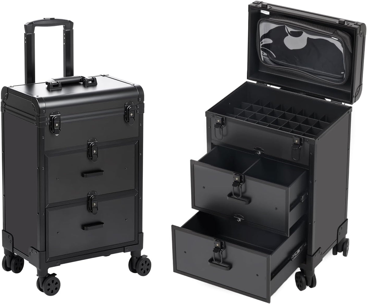 NAIL CASE |  NAIL & MAKE UP  Trolley Case w  3 Drawer