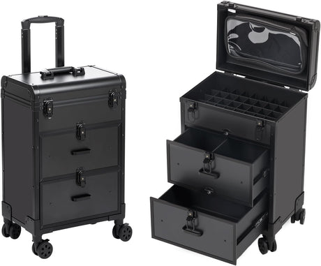 NAIL CASE |  NAIL & MAKE UP  Trolley Case w  3 Drawer