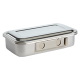 STAINLESS STEEL STERILIZING BOX WITH LID - 8”