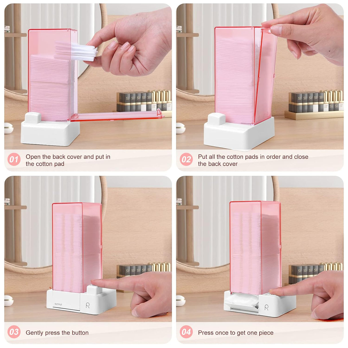 DISPENSER STORAGE | SPRESS OUT COTTON PAD HOLDER